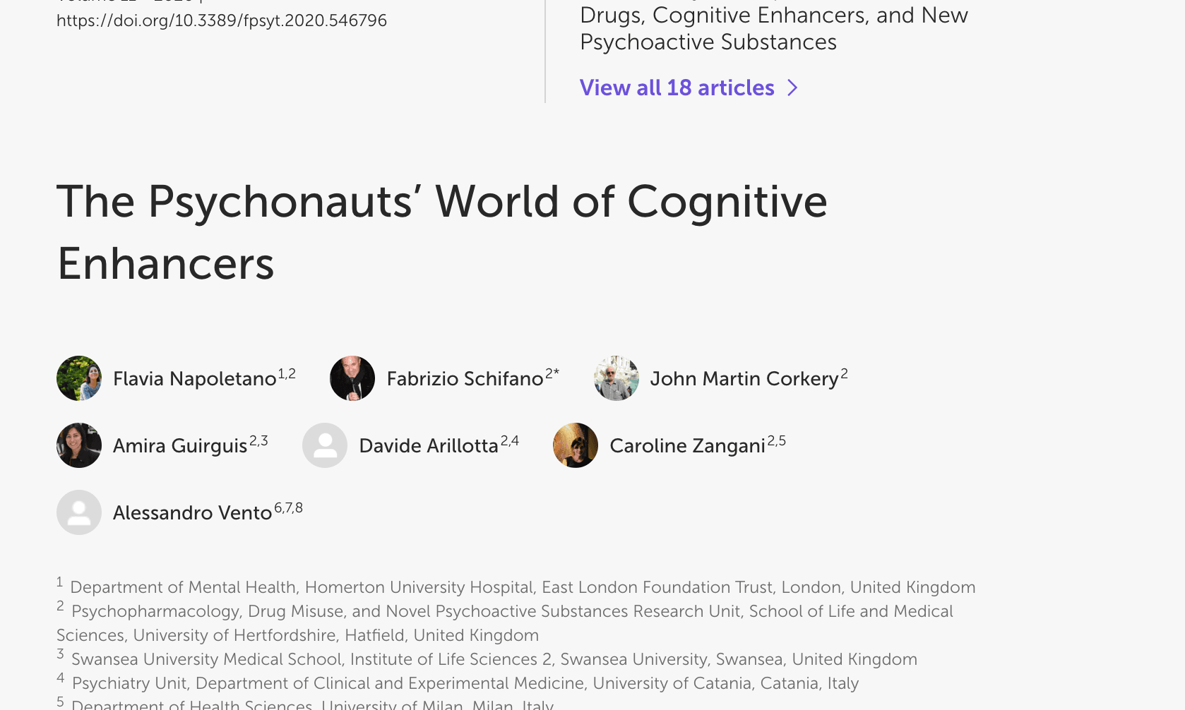 The Psychonauts’ World of Cognitive Enhancers